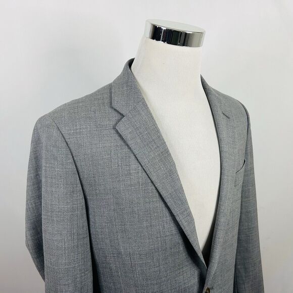 NWT Voyager x J Crew 42R Thompson Sport Coat 100% Wool Gray Two Button Vented